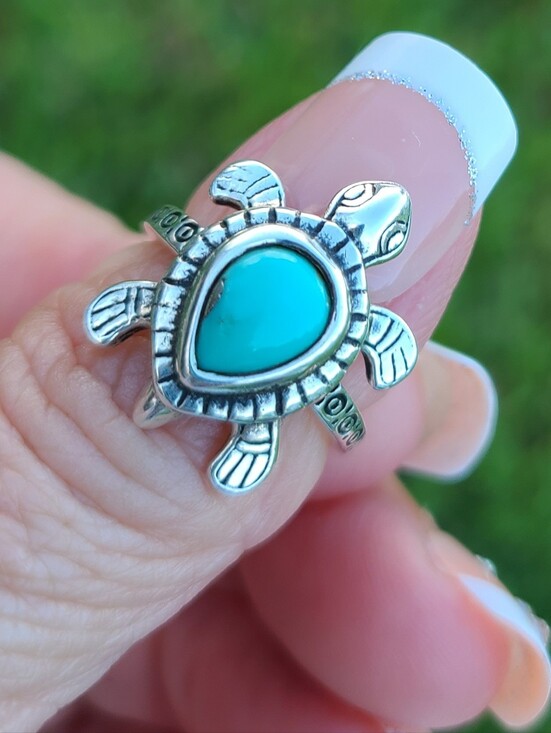 James Avery Jewelry - James Avery Turquoise Turtle Ring Size 5